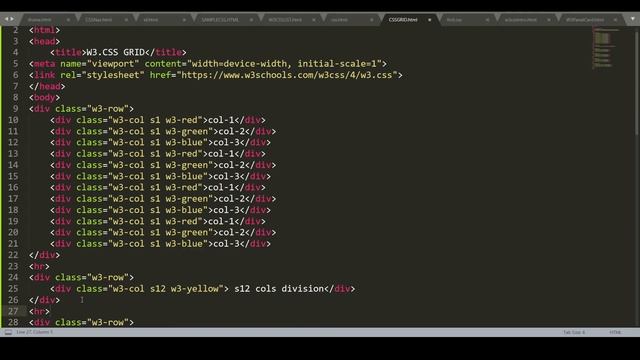 W3.CSS GRID смотреть онлайн