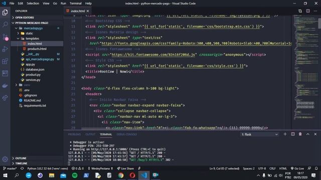 API Mercado Pago | Integração com projeto Flask смотреть онлайн