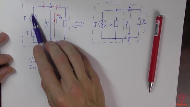 Урок 17. Преобразование источника ЭДС в источник тока и источника тока в источник ЭДС. смотреть онлайн