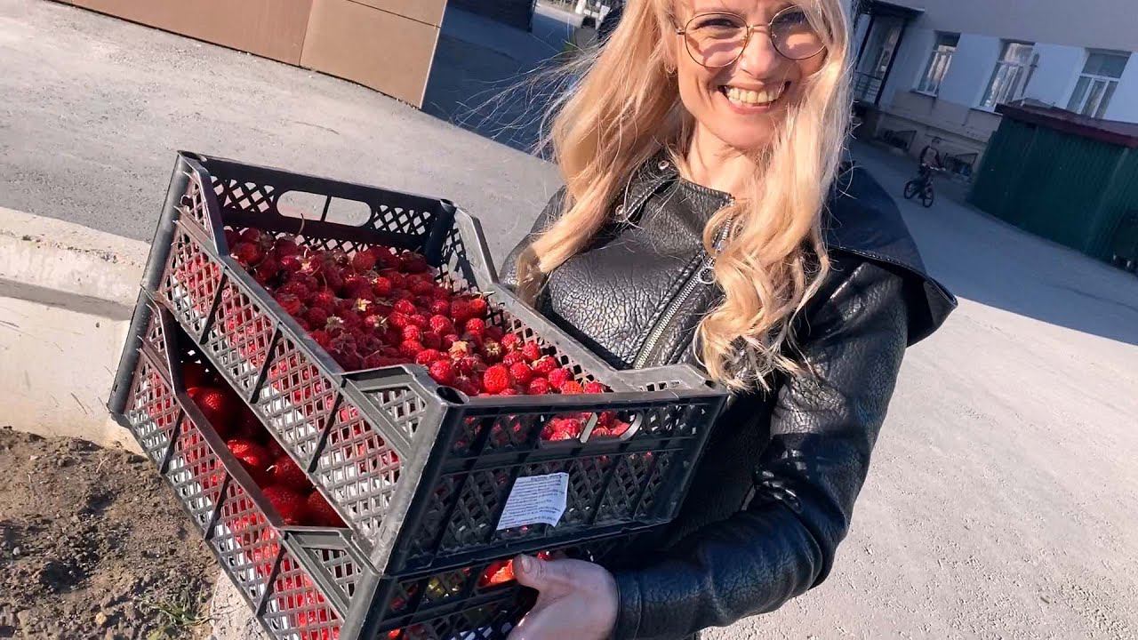 Марина покупает клубнику с Кыргызстана смотреть онлайн