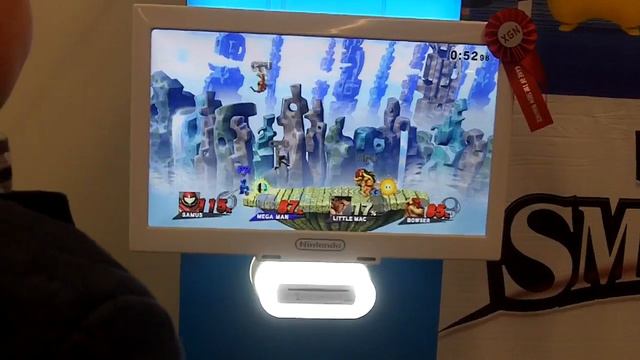 Super Smash Bros. Wii U - Giga Bowser on Mushroom Kingdom U Gameplay (Gamescom 2014) смотреть онлайн