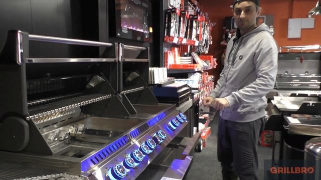 Встраиваемый газовый гриль Napoleon BIPRO 825 смотреть онлайн