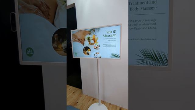 32" Interactive Rotatable Digital Display (Movable) | Sample for Resorts and Spa - Kiwi Technologie смотреть онлайн