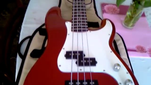 Squier Precision Bass Guitar by Fender/Standard Special(Apple Candy Red) #fenderbass #squierbass смотреть онлайн