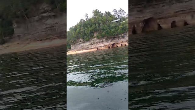 Pictured Rocks on a pontoon boat 😃 смотреть онлайн