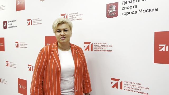 Ректор МГУСиТ Наталья Васильевна Масягина поздравила Московский спорт со Столетием!