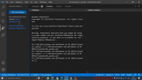 How to remove Debug console from visual studio code | timepasscoders