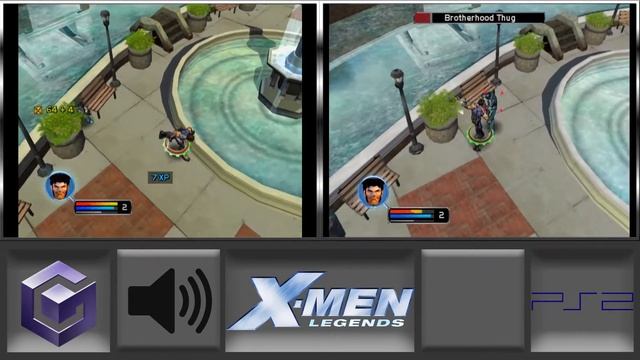 X-Men Legends PlayStation 2 vs GameCube смотреть онлайн