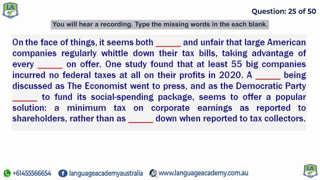 PTE Listening Fill in the Blanks | February 2022 Exam Predictions | Language Academy PTE NAATI IELT смотреть онлайн