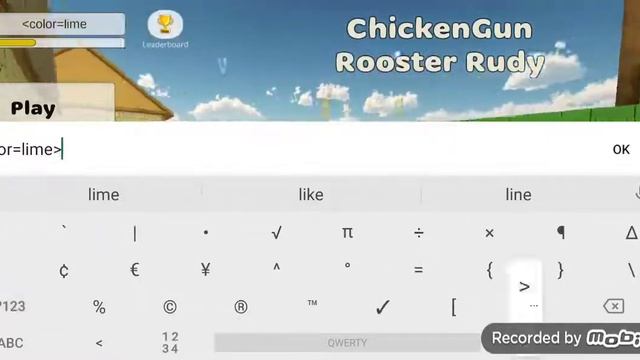 как сделать цветной ник в Chicken gun смотреть онлайн