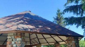 Гибкая черепица на беседку - Новый опыт!