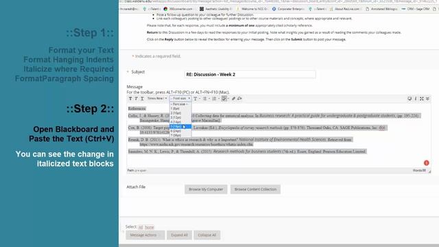 TWO STEPS to Fix Italicizing Error in Blackboard смотреть онлайн