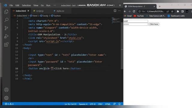How to take input from user in javascript - Javascript text input - Textbox - Javascript tutorial смотреть онлайн