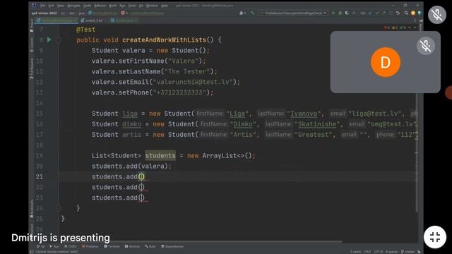 QA2 :: Lesson 8 :: 02.11.2022 смотреть онлайн