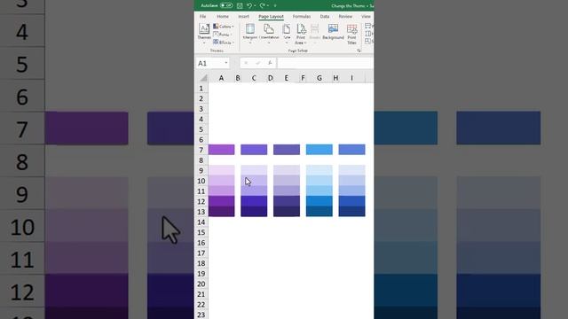 Change the Theme Colors in Excel смотреть онлайн