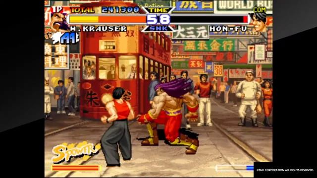 ACA NEOGEO REAL BOUT FATAL FURY SPECIAL Wolfgang Krauser Playthrough смотреть онлайн