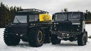 Вездеход Тайфун vs ГАЗ-66 - Едем Там Где Может Только Шишига - Обзор Болотохода Taifun