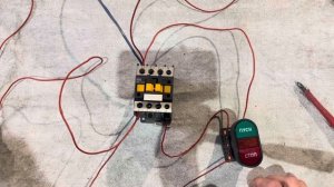 Подключение кнопки пуск - стоп к контактору