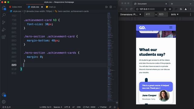 Figma To Real Website | Responsive Homepage | HTML, CSS & JavaScript | Part 11 смотреть онлайн