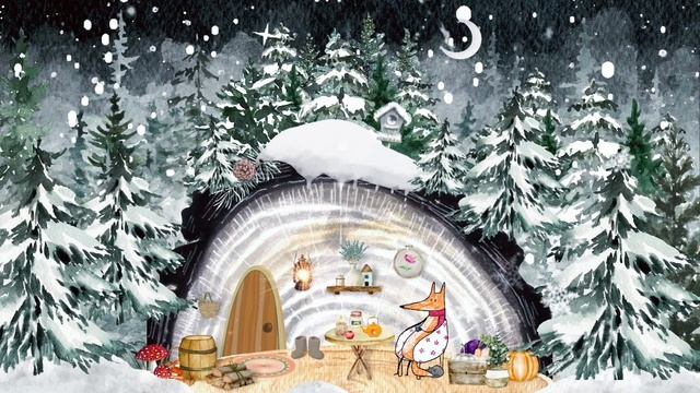 Lofi Little Fox| Маленькая зимняя сказка| Purrple Cat - Dissipate| | Beautiful relax music|#Happy смотреть онлайн