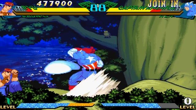 Marvel Super Heroes VS Street Fighter - Ryu/Chun-Li - Expert Difficulty Playthrough смотреть онлайн
