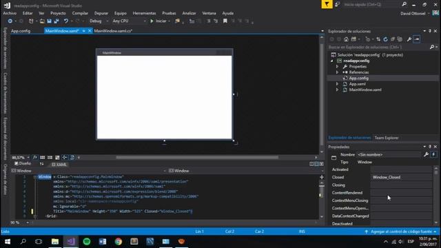 WPF C# - Leer Appconfig смотреть онлайн