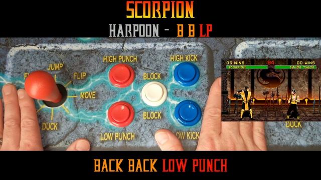 Mortal Kombat II Moves - Scorpion - Harpoon смотреть онлайн