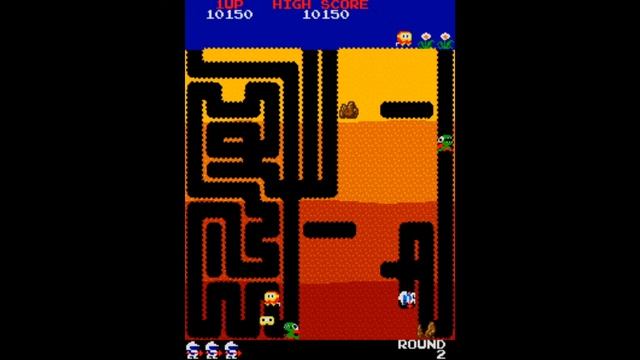 Dig Dug - Round 2 Dirt Pattern смотреть онлайн