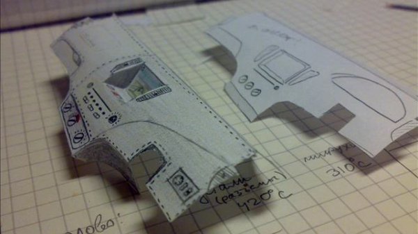 бумажная модель кабриолета (cabrio paper model)