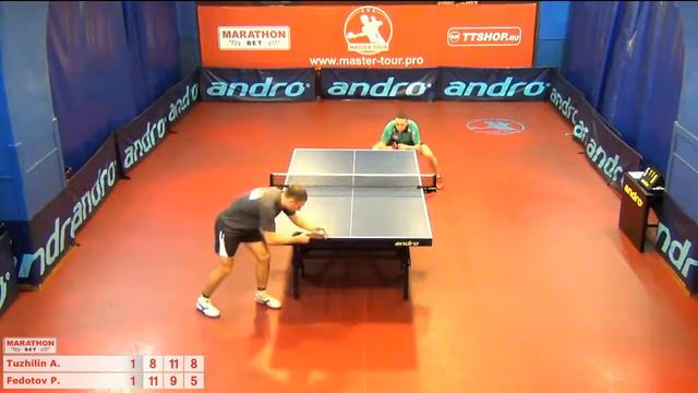 18 Александр Тужилин Петр Федотов 8:11;11:9;11:7;9:11;11:4; 3:2 за 1-2 место смотреть онлайн