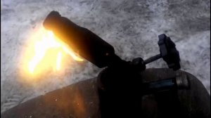 Паяльная лампа ЛП-0,2 розжиг при температуре -3°С