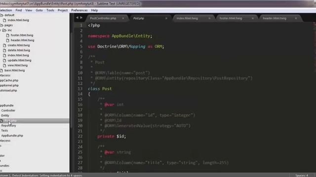 How to create database and tables in Symfony 3 смотреть онлайн
