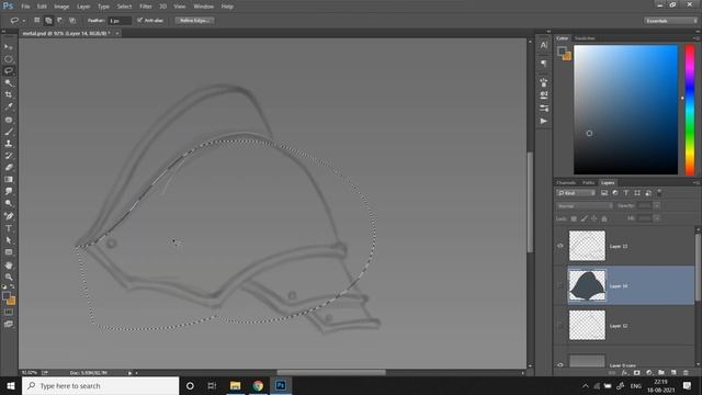 How To Paint METAL - Digital Art For Beginners | Photoshop Digital Painting Tutorial
