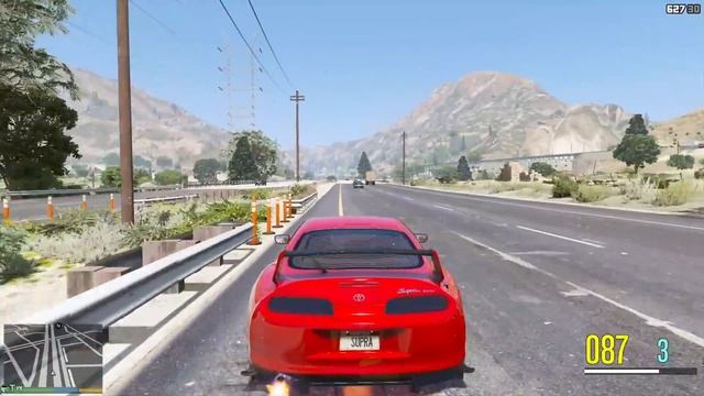 Franklin Testing Toyota Supra | GTA 5 | Real Life Mods #125 | URDU | смотреть онлайн