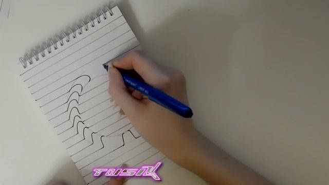 Легкие 3D рисунки (кольцо) смотреть онлайн