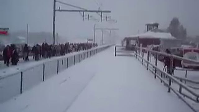 MUST SEE!! Acela with tons and tons of horn flying through the snow смотреть онлайн