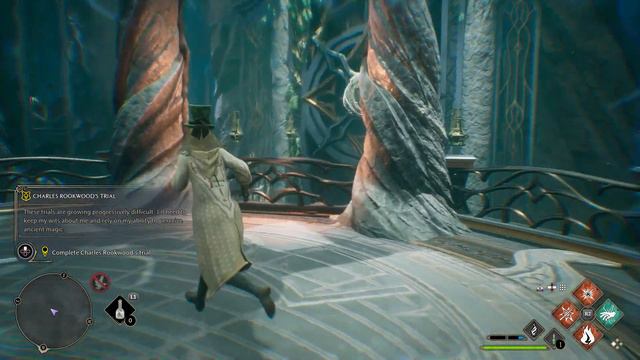 Hogwarts Legacy Charles Rookwood Trials Fourth Chamber How to Get to the Left Bridge смотреть онлайн
