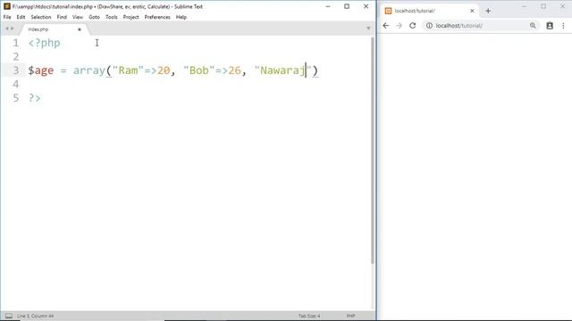 Associative Arrays - #26 PHP Tutorial For Beginners With Examples смотреть онлайн