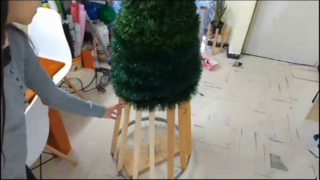 ?COMO HACER UN PINO RECICLADO  Pino Reciclando/Pino Con Una Llanta De Bicicleta