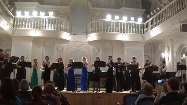 Paganini. Caprice 24. Arrangement for 24 violinist by Vladimir Agopov. смотреть онлайн