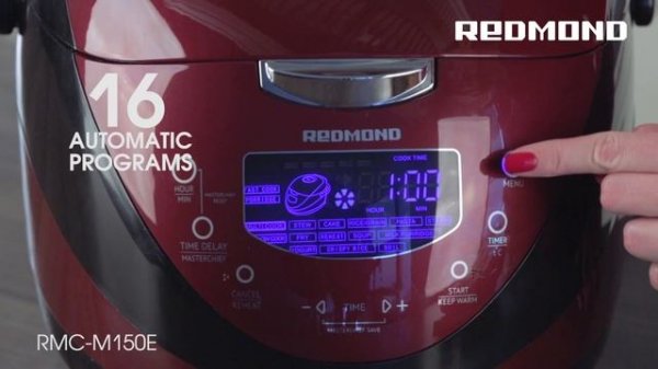 Digital Smart Multicooker REDMOND RMC-M150E red VOICE GUIDE