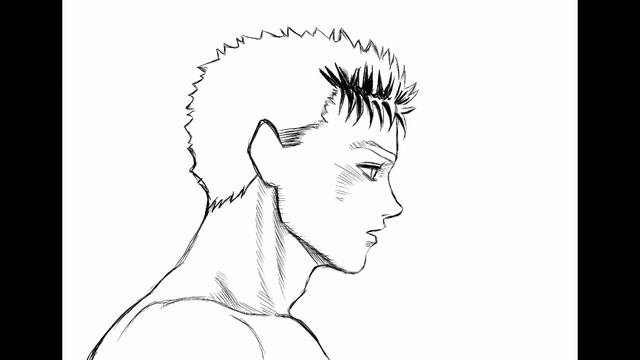 Guts - Berserk drawing смотреть онлайн