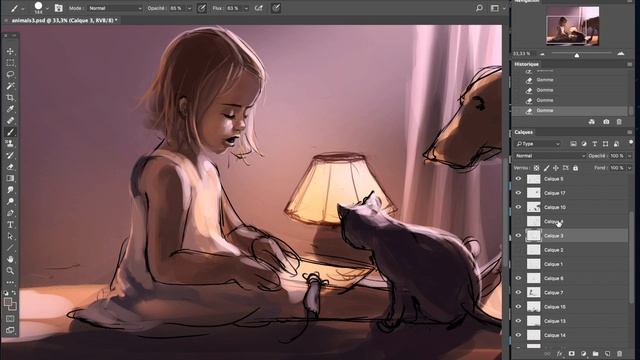 First steps of " Coexistence " - Digital Art Photoshop CC смотреть онлайн