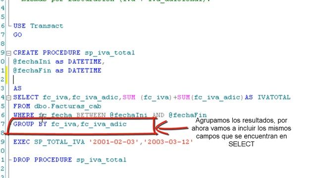 Transact SQL Procedimiento Almacenado (Ejemplo 3) смотреть онлайн