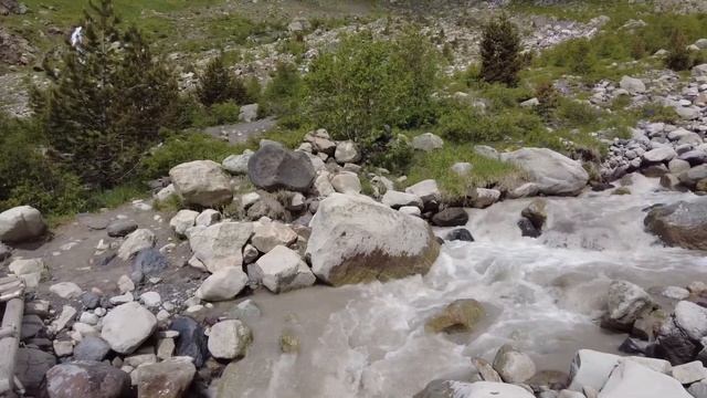 Эльбрус. Водопад Терскол. смотреть онлайн
