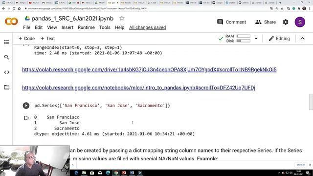 Pandas intro comparing with Numpy 6-Jan-2021. Plz see description for details смотреть онлайн
