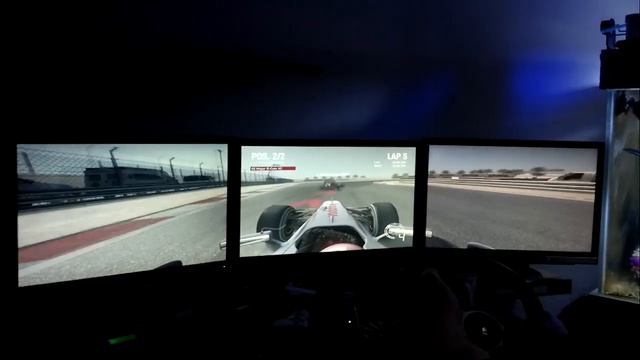 F1 2010 Nvidia surround, i5 2500, Nvidia GeForce GTX 460 768MB SLI смотреть онлайн
