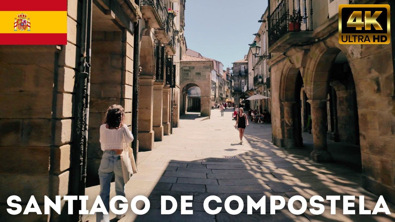 PASEO EN SANTIAGO DE COMPOSTELA | WALK IN SANTIAGO DE COMPOSTELA | 2024 | 4K смотреть онлайн