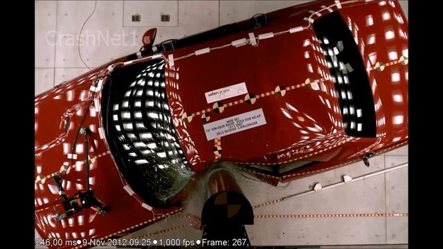 Dodge Challenger | 2013 | Pole Crash Test | NHTSA | CrashNet1