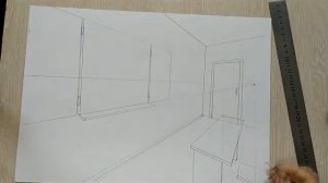 УГЛОВАЯ перспектива в интерьере.